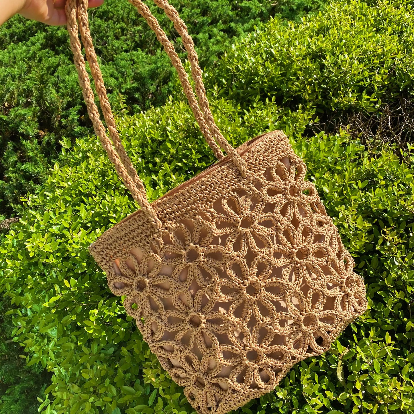 Hand Made Muted Floral Tote